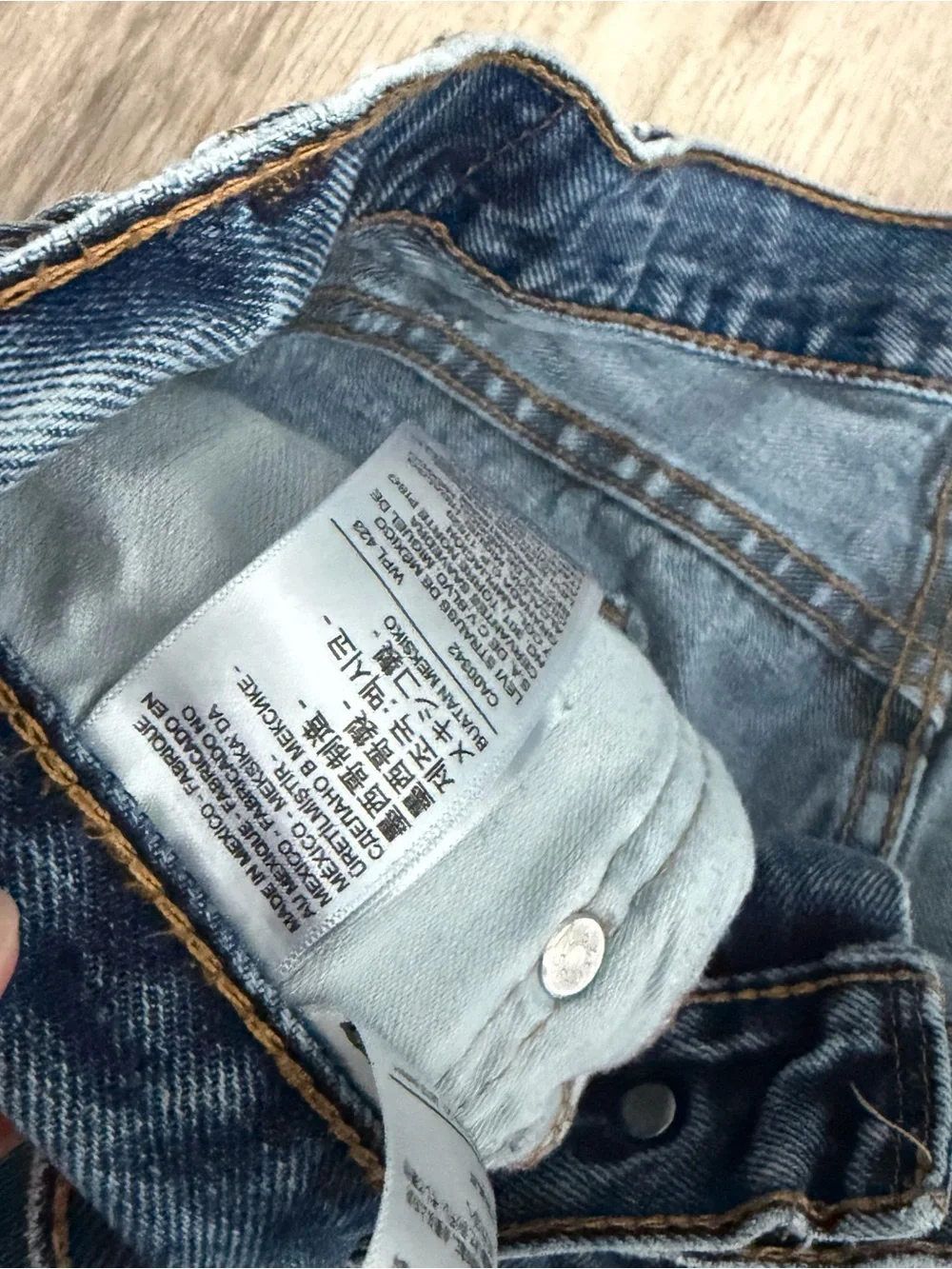Levi's 505 Jeans Men's 40x34 Straight Leg Blue Denim Regular Cowboy USA